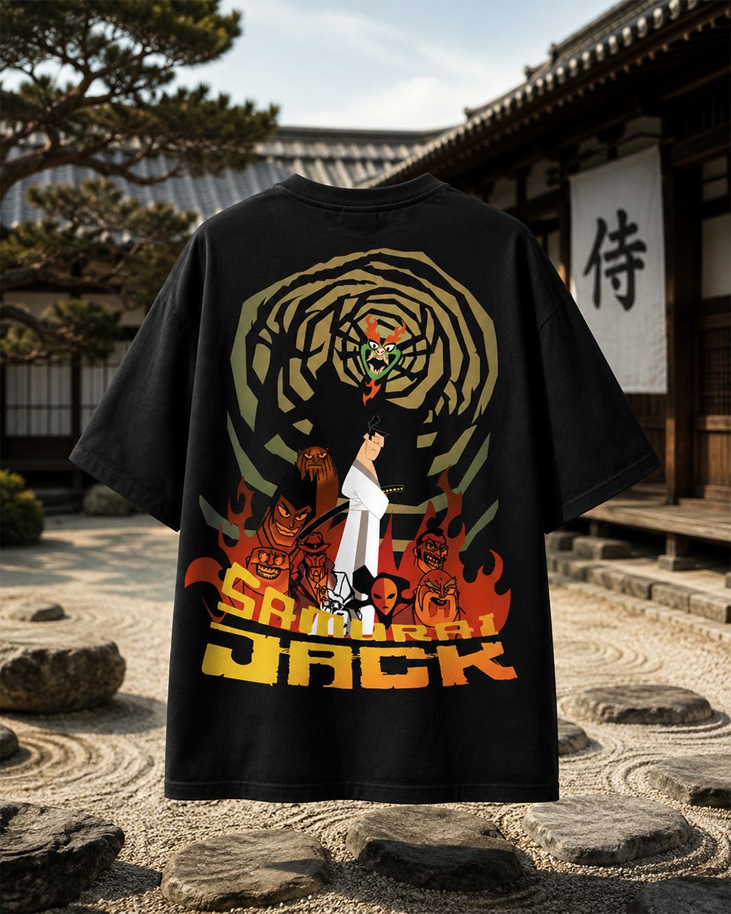 Samurai Jack Oversized T-Shirt – Nostalgia Edition | MERXZ