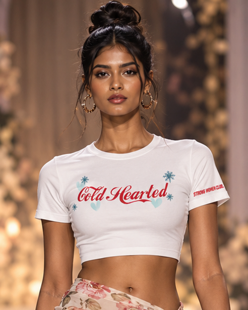 Cold Hearted Fitted Crop Top – MERXZ
