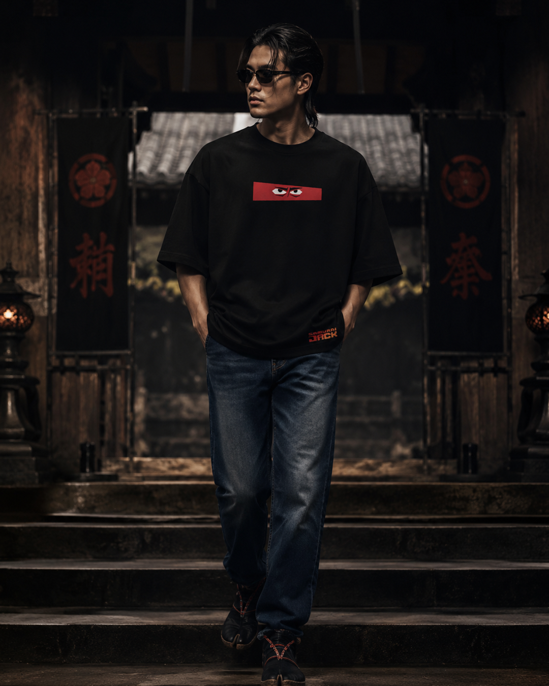 Samurai Jack Oversized T-Shirt – Nostalgia Edition | MERXZ
