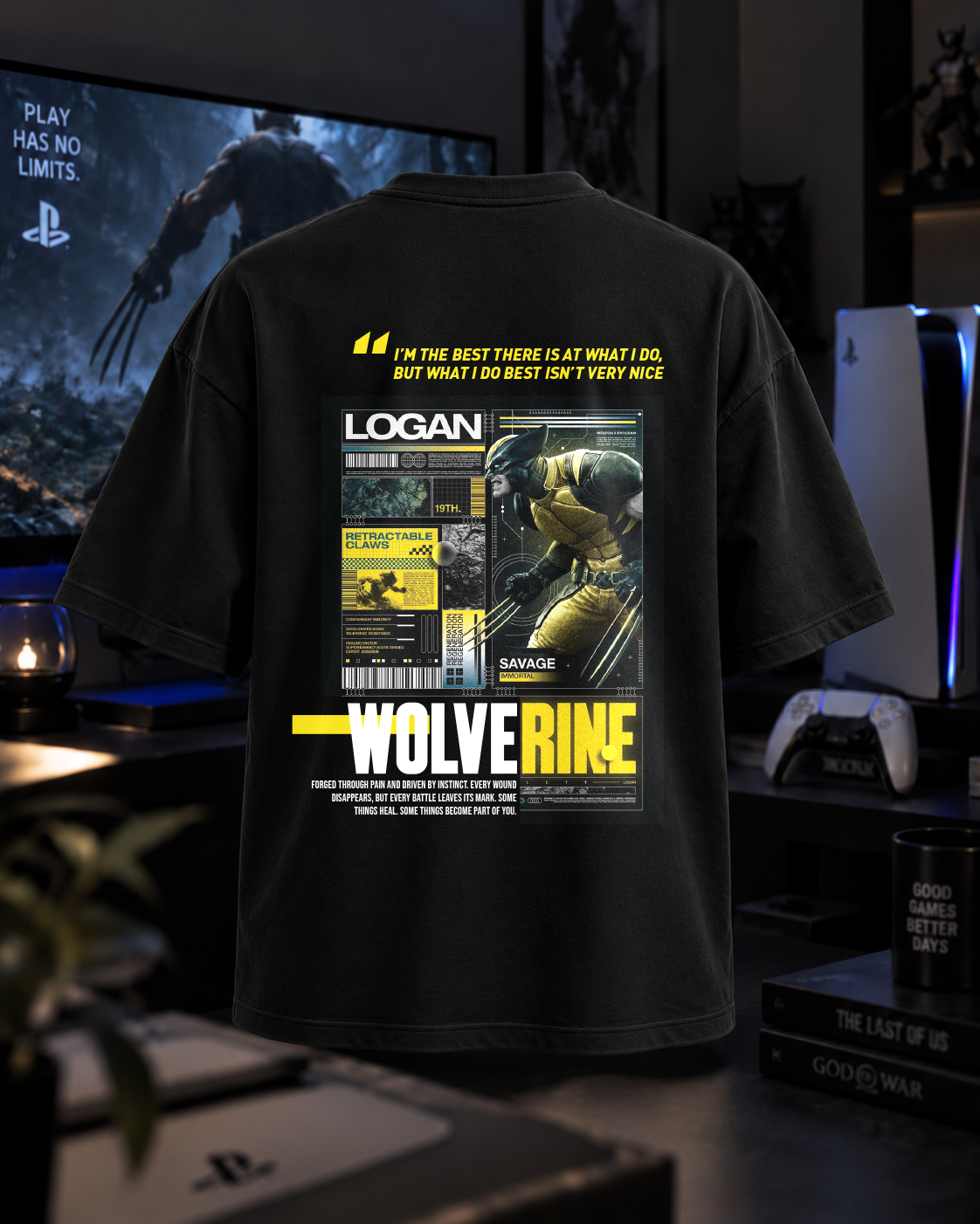 Wolverine PS5 Gaming Tee